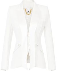 Elisabetta Franchi - Blazer À Simple Boutonnage - Lyst