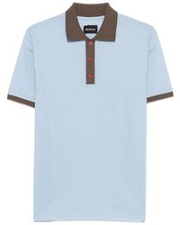 Kiton - Contrast-Trim Short-Sleeves Polo Shirt - Lyst