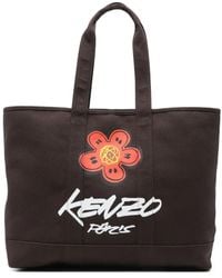 KENZO - X Futura 2000 Utility Boke Tote Bag mit Blumen-Print - Lyst