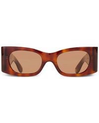 Ganni - X Ace & Tate Kayla Rectangle-Frame Sunglasses - Lyst