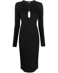 Tom Ford - Abito Midi Con Scollo A V - Lyst