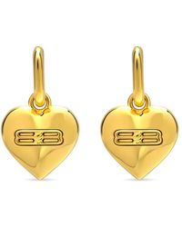 Balenciaga - Bb Heart-shaped Earrings - Lyst