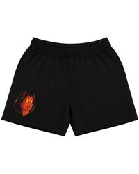 Melt - Graphic-Print Cotton Shorts - Lyst
