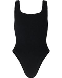 Hunza G - Square Neck One-piece Swimsuit With Deep Back Neckline - Lyst