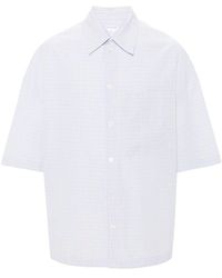 Bottega Veneta - Camisa con logo bordado - Lyst