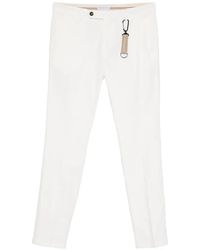 Manuel Ritz - Micro-Texture Slim-Fit Trousers - Lyst