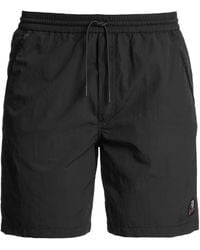 Parajumpers - Drawstring-Fastening Logo-Patch Swim Shorts - Lyst