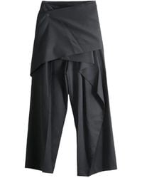 Issey Miyake - Layered Draped Trousers - Lyst
