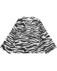 The Attico - Zebra Print Blouse - Lyst