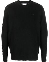 Calvin Klein - Logo-tape Crew-neck Sweatshirt - Lyst
