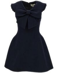 ShuShu/Tong - Bow-Detail Ruffled-Trim Dress - Lyst
