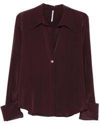 Liviana Conti - V-Neck Wide-Cuff Blouse - Lyst