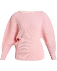 Issey Miyake - Pleated Asymmetric Top - Lyst