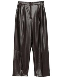 Dixie - Pantalon Plissé En Cuir Artificiel - Lyst