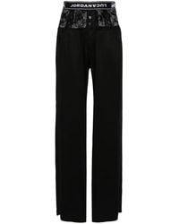 JORDANLUCA - Audit Logo-Waistband Trousers - Lyst