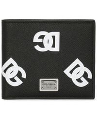 Dolce & Gabbana - Dg-logo Leather Bifold Wallet - Lyst