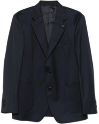 Lardini - Blazer de lana virgen con botones - Lyst