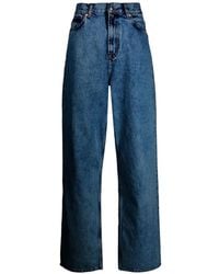 Wardrobe NYC - Contrast-Stitch Logo-Patch Jeans - Lyst