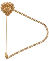 Dolce & Gabbana Krawattennadel Aus Metall - Mettallic