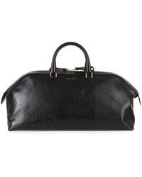 Alberta Ferretti - Logo-Print Leather Tote Bag - Lyst
