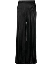 L'idée - High-waist Pleated Palazzo Trousers - Lyst