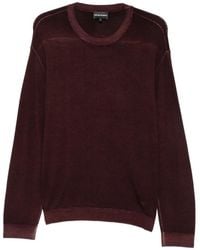 Emporio Armani - Crew-Neck Virgin-Wool Sweater - Lyst