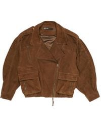Bimba Y Lola - Zip-Fastening Suede Jacket - Lyst