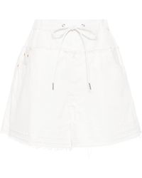Sacai - Drawstring-waist Cotton Shorts - Lyst