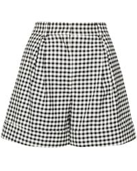 Moschino - Gingham-Check Tailored Shorts - Lyst