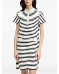Joop! - Travissa Gestreepte Mini-Polojurk Met Korte Mouwen - Lyst