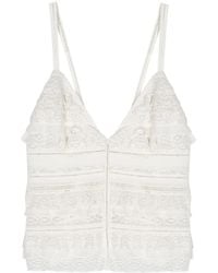 Dorothee Schumacher - Ruffle-Detail Cotton Top - Lyst