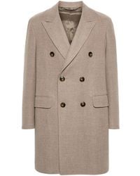 Canali - Double-Breasted Coat - Lyst