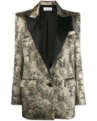 Faith Connexion Jacquard Effect Blazer - Metallic