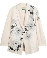 Momoní - Zuni Blazer mit Blumen-Print - Lyst