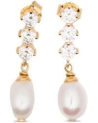 Completedworks - Pearl Embellished Drop Earrings - Lyst