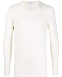 Hanro - Long-sleeved Wool-blend T-shirt - Lyst