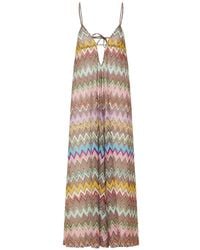 Missoni - Zigzag-Pattern Maxi Dress - Lyst