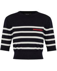 DSquared² - Embroidered-Logo T-Shirt - Lyst