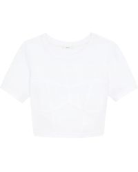 A.L.C. - Wren Round-neck Cropped T-shirt - Lyst