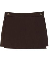 Sportmax - Ottuso Button-Detail Tailored Skort - Lyst