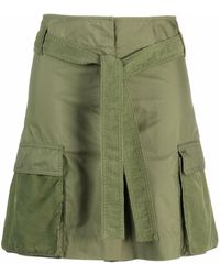KENZO High-waist Cargo Shorts - Green