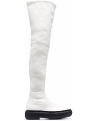 Lanvin - Thigh-high Leather Boots - Lyst