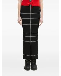 Vetements - Stripe-Detail Maxi Skirt - Lyst