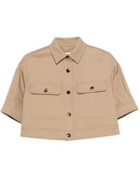 Max Mara - Cropped-Jacke Mit Knöpfen - Lyst