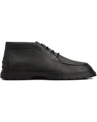 Tod's - Pebble-Grain Lace-Up Boots - Lyst