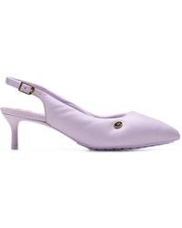 Clarks - X Martine Rose Cur Sling 1 Leather Slingback Heeled Pumps - Lyst