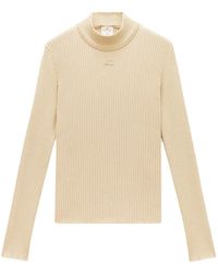 Courreges - Pull Nervuré À Col Montant - Lyst