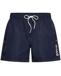 HUGO - Max Drawstring Swim Shorts - Lyst