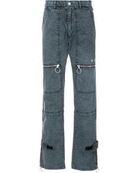 Off-White c/o Virgil Abloh - Zip-Detail Straight-Leg Trousers - Lyst