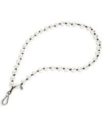 Maison Michel - Pearl-Design Bag Charm - Lyst
